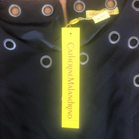 CATHERINE MALANDRINO Jewel Neck Flare Jumpsuit - Picture 5 of 7